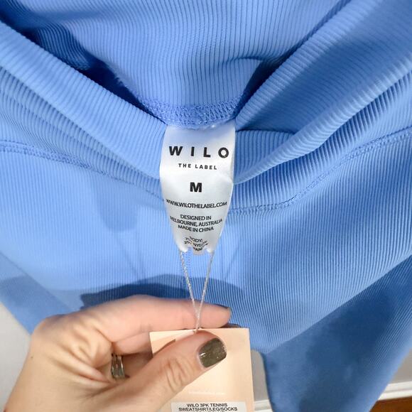 Wilo The Label Leggings Cobalt Blue Size M NWT Activewear Yoga - Picture 4 of 5